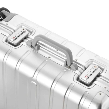 Troler Cabina, Aluminiu, Inchidere cu clapeta, Cod Okoban, CarryOn, ULD, 502411 - 55 cm, Argintiu - Img 5