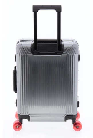 Troler Cabină din Aluminiu Gladiator Luma 55x40x23 cm, Cifru TSA, 4 Roți Duble, Antracit - Img 6
