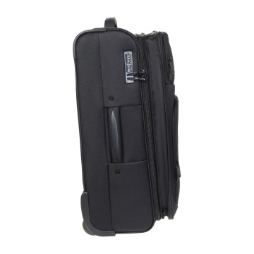 Troler Cabină Extensibil Diplomat 55x37x25 cm, Poliester, 2 Roți, ZC 6100, Negru - Img 3