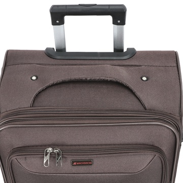Troler cabină extensibil Madisson, 55x35x20/25 cm, poliester, 4 roți duble, cifru, SW55104, maro - Img 16