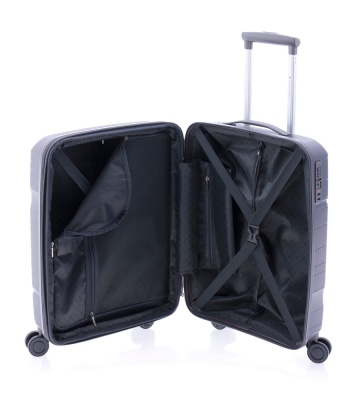 Troler cabina Gladiator Boxing MG 3810, roti cu suspensie, extensibil, polipropilena, 55 cm, antracit - Img 3