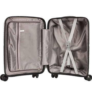 Troler cabina Madisson SW42103, polipropilena, cifru, 4 roti duble, 55 cm, negru - Img 2