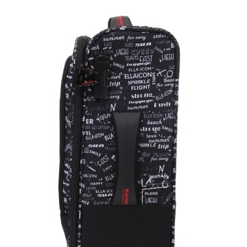 Troler Cabina Poliester 4 Roti Duble Ella Icon Urban Textil 2596 - 55 cm - Img 4