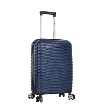 Troler cabina Snowball SW43803, polipropilena, cifru TSA, 4 roti duble, 55 cm, bleumarin
