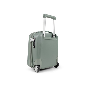 Troler cabina XS CarryOn Skyhopper Underseat, 40×30×20 cm, bagaj de mana Wizz Air, policarbonat, 19 L, cifru TSA, verde - Img 5