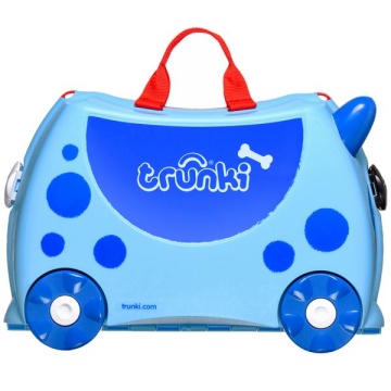 Troler copii Trunki Dougie Catelul - 46 cm Albastru deschis - Img 4