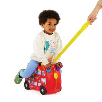 Troler copii Trunki Pepa Pig - 46 cm Rosu - Img 16
