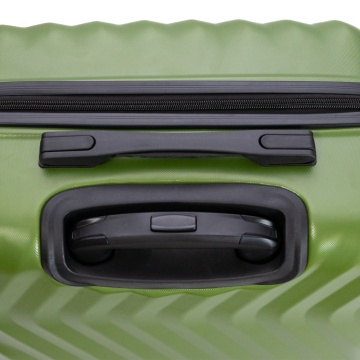 Troler de cabina Aventor AV104, 55x36x22 cm, bagaj de mana, 100%ABS, cifru, 4 roti duble 360°, verde - Img 13
