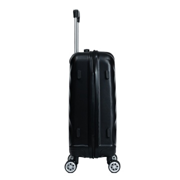 Troler de cabina Aventor AV104, 55x36x22 cm, bagaj de mana, 100%ABS, cifru, 4 roti duble 360°, negru - Img 8