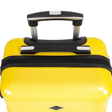 Troler de cabina Lee Cooper LC32203, policarbonat, 4 roti duble, cifru, 55 cm, galben - Img 10