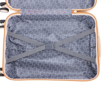 Troler de Cabină Madisson, 55x35x20 cm, ABS, Fermoar Antifurt, Cifru, 35 L, SW66802, Alb/Milky - Img 6