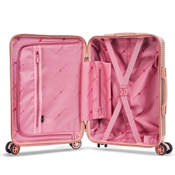 Troler de cabina Snowball SW44303, fermoar antifurt, 55 cm, policarbonat rezistent, 39L, cifru TSA, rose - Img 3