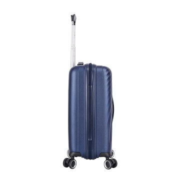 Troler de cabina Snowball SW47203, polipropilena, fermoar antifurt, cifru TSA, 4 roti duble, 55 cm, bleumarin - Img 5