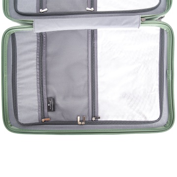 Troler de cabina Snowball SW47203, polipropilena, fermoar antifurt, cifru TSA, 4 roti duble, 55 cm, verde inchis - Img 14