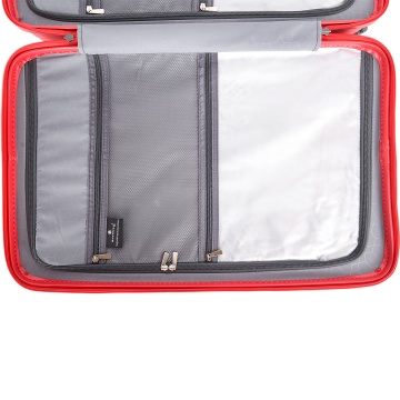 Troler de cabina Snowball SW47203, polipropilena, fermoar antifurt, cifru TSA, 4 roti duble, 55 cm, rosu - Img 14