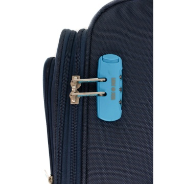 Troler Extra Large Lamonza Ultralight, 80x47x30 cm, 3.85 kg, expandabil 30%, Albastru inchis / Turcoaz - Img 3