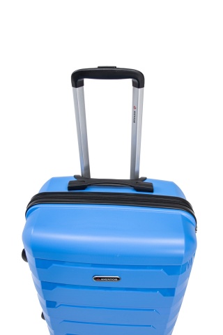Troler Mare Aventor, 76.5x51.5x29.5 cm, Polipropilenă, Cifru TSA, 4 Roți Duble 360°, AV109, Albastru - Img 16