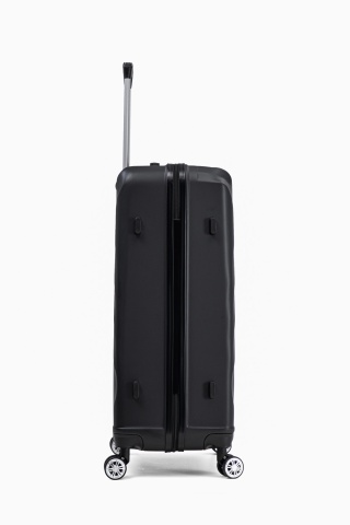 Troler mare Aventor AV104, 76x49x29 cm, bagaj de cala, 100%ABS, cifru, 4 roti duble 360°, negru - Img 7