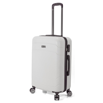 Troler mare Benzi BZ 5784, ABS, 4 roti duble, 76 cm, alb