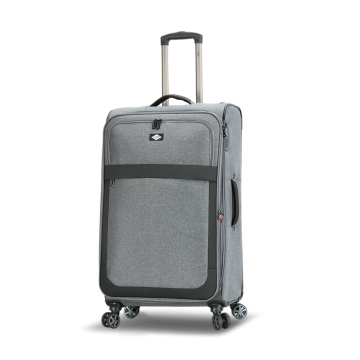 Troler Mare Extensibil 76x46x27 cm Lee Cooper, Poliester, 4 Roti Duble, LC33503, Gri - Img 13