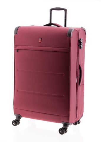 Troler Mare Extensibil 76x48x30 cm Gladiator Helios, Poliester, Cifru TSA, 4 Roți Duble, Grena