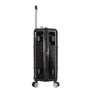 Troler mare extensibil Lee Cooper LC32203, policarbonat, 4 roti duble, cifru, 77 cm, negru - Img 4