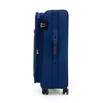 Troler Mare Extensibil Poliester 4 Roti Duble Ella Icon Petra Textil 2602 - 79 cm Bleumarin - Img 4