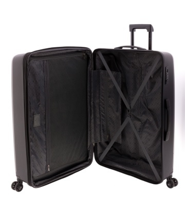Troler Mare Extensibil, Polipropilena, Cifru, Roti cu Suspensie, Gladiator Flow, MG 1712 - 74 cm, Negru - Img 3