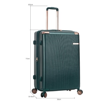 Troler mare extensibil Snowball SW44303, fermoar antifurt, 77 cm, policarbonat rezistent, cifru TSA, maro - Img 10