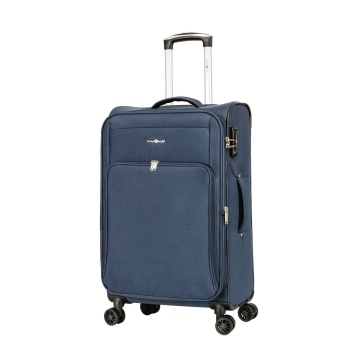 Troler mare extensibil Snowball SW45103, poliester, 4 roti duble, cifru TSA, 77 cm, bleumarin