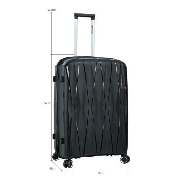 Troler mare Madisson 100%polipropilena, 77x50x29 cm, negru - Img 6
