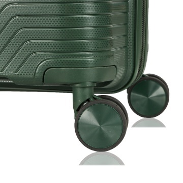 Troler mare Madisson SW42103, polipropilena, cifru, 4 roti duble, 77 cm, verde inchis - Img 13