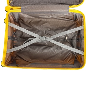 Troler mare Madisson SW42103, polipropilena, cifru, 4 roti duble, 77 cm, galben - Img 5