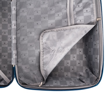 Troler mare Snowball SW43803, polipropilena, cifru TSA, 4 roti duble, 77 cm, albastru - Img 5