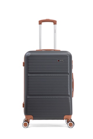Troler Mediu Aventor, 67x41x25.5 cm, ABS, Cifru, 4 Roți Duble 360°, 61 L, AV107, Negru - Img 10