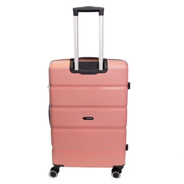Troler mediu Aventor AV102, bagaj de cala, 62.5x40.5x25 cm, polipropilena, cifru TSA, 4 roti duble 360°, rose - Img 8