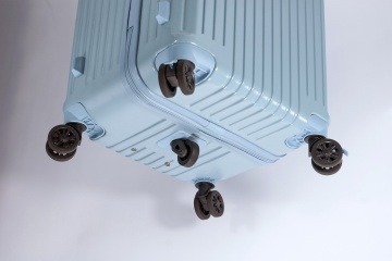 Troler mediu Benzi BZ 5790, ABS, 4 roti cu sistem de franare, cifru TSA, 62 cm, albastru deschis - Img 3