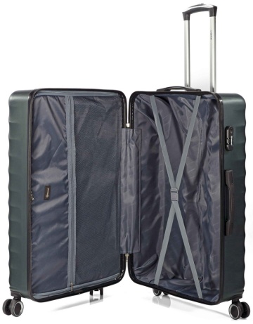 Troler mediu Benzi BZ 5812, ABS, cifru, 4 roti duble, 67 cm, bleumarin - Img 2