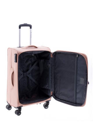 Troler Mediu, Extensibil, 4 Roti Duble, Nylon, Gladiator, Arctic, MG 3711 - 66 cm, Rose - Img 2