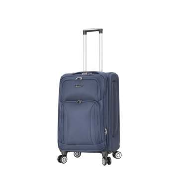 Troler Mediu Extensibil 66x40x26 cm, Poliester, Cifru, Madisson,SW66204, Bleumarin