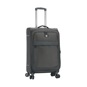Troler Mediu Extensibil 66x41x24 cm Lee Cooper, Poliester, 4 Roti Duble, LC33503, Antracit - Img 12