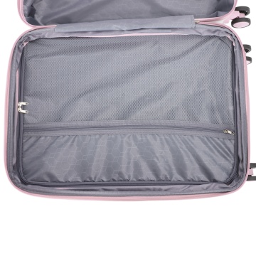 Troler Mediu Extensibil 66x42x27 cm Madisson, Fermoar Antifurt, Policarbonat, SW65203, Roz/Alb - Img 8