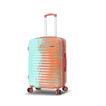 Troler Mediu Extensibil 66x42x27 cm Madisson, Fermoar Antifurt, Policarbonat, SW65203, Portocaliu/Turcoaz - Img 13