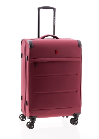 Troler Mediu Extensibil 66x43x25 cm Gladiator Helios, Poliester, Cifru TSA, 4 Roți Duble, Grena - Img 11