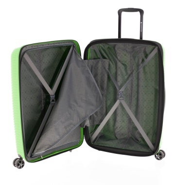 Troler Mediu Extensibil 67x47x25 cm Gladiator Vincent, Polipropilenă, Cifru TSA, Verde - Img 3