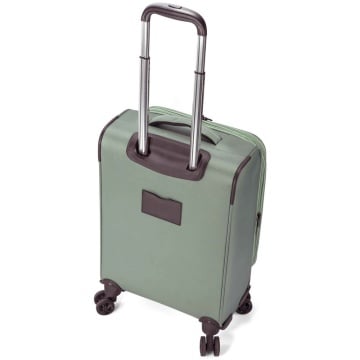 Troler mediu extensibil Benzi BZ 5826, poliester, bagaj de cala, 68x42x27 cm, 4 roti duble la 360°, verde inchis - Img 5
