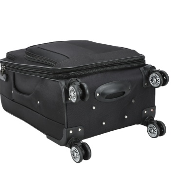 Troler mediu extensibil Madisson, 66x41x24/29 cm, poliester, bagaj de cală, 4 roți duble, cifru, SW55104, negru - Img 17