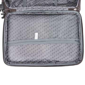 Troler mediu extensibil Madisson, 66x41x24/29 cm, poliester, bagaj de cală, 4 roți duble, cifru, SW55104, maro - Img 6