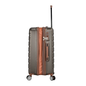 Troler mediu extensibil Madisson SW33803, ABS, cifru, 4 roti duble, 67 cm, maro - Img 6