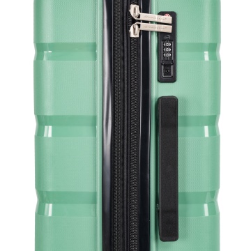 Troler Mediu Extensibil Polipropilena, Madisson, SW43603, 4 Roti Duble, Cifru TSA, 63 cm, Verde deschis - Img 5
